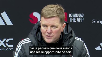 Newcastle - Howe après la défaite face à United : "Nous sommes extrêmement déçus"