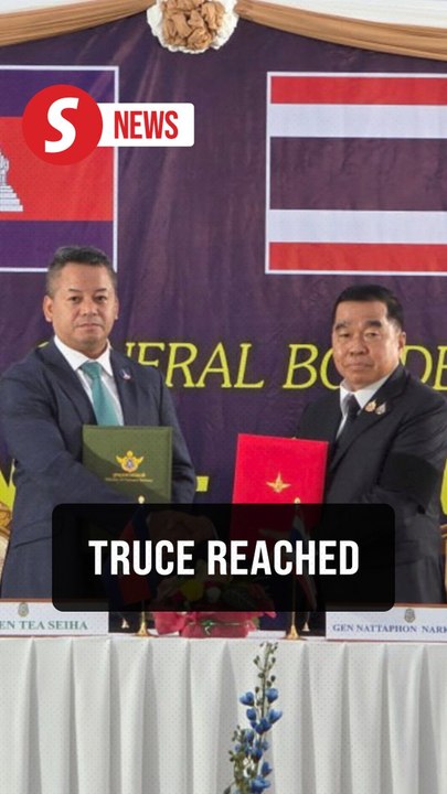 Thailand and Cambodia agree to immediate ceasefire