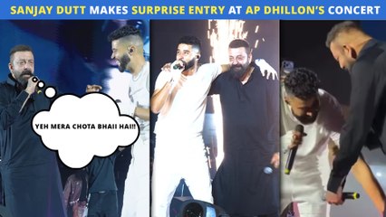 AP Dhillon Shows Respect To Sanjay Dutt, Touches His Feet At His Mumbai Concert