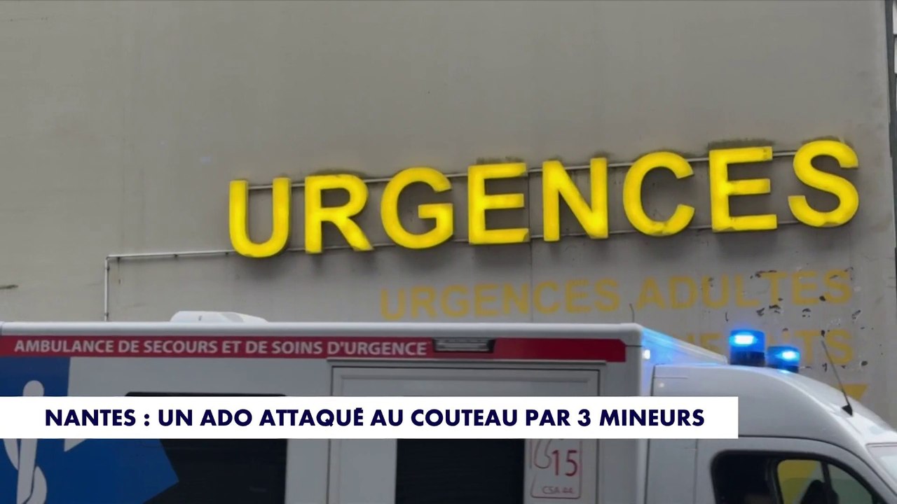 Nantes : un adolescent attaqué au couteau lors d'un guet-apens