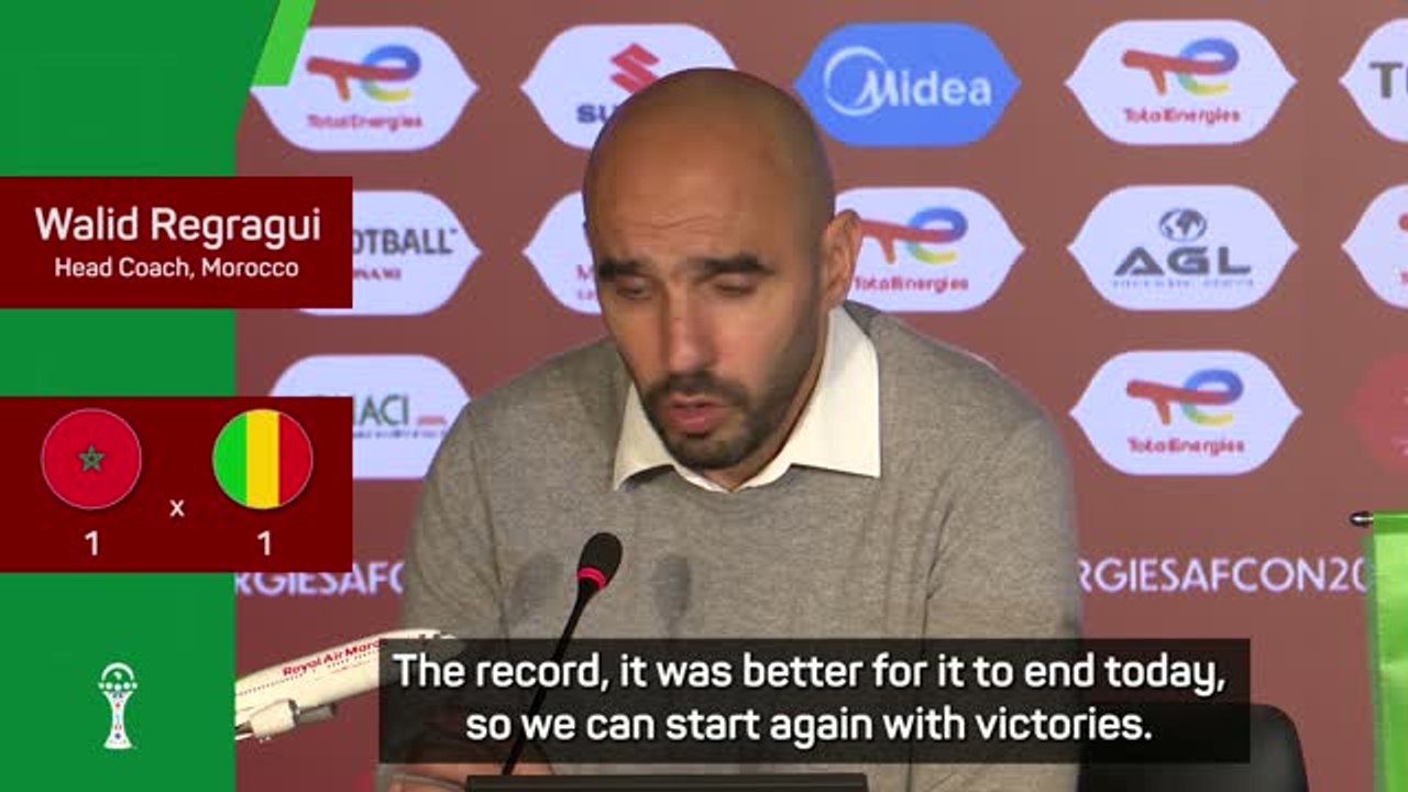 Morocco coach 'happy' world record run of 19 consecutive victories is over