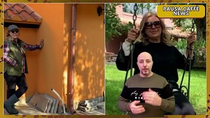 Villa romana di Tina Cipollari cucina rustica e camera da letto choc