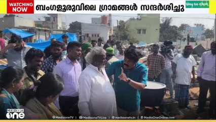 കർണാടക സർക്കാർ ബുൾഡോസർ രാജ് നടപ്പിലാക്കിയ കോളനി എ.എ റഹിം എംപി സന്ദർശിച്ചു