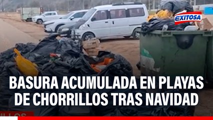 Playas Agua Dulce y La Herradura terminan llenas de basura tras celebraciones por Navidad