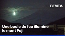 Japon: une boule de feu traverse le ciel et illumine le mont Fuji