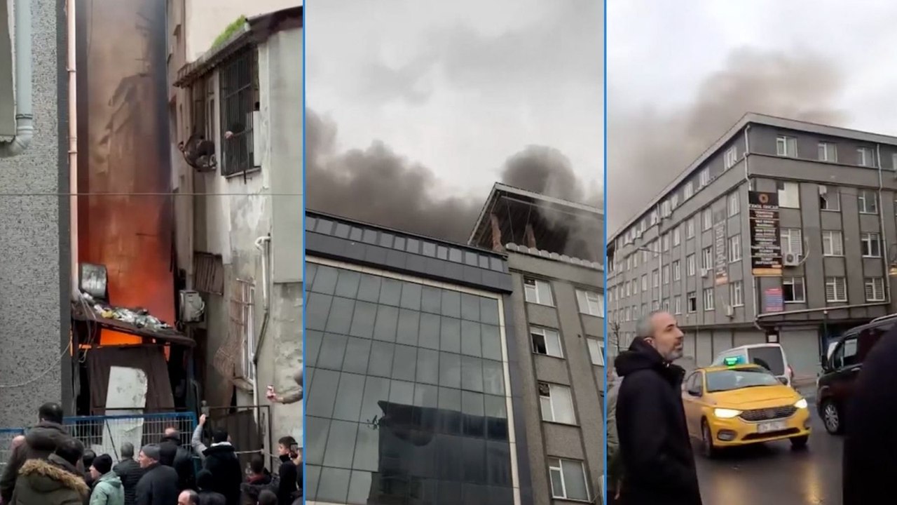 Sultangazi'de tekstil atölyesinde yangın