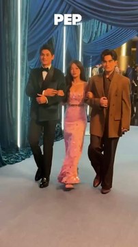 Dustin Yu, Bianca de Vera & Will Ashley at the 51st MMFF Gabi Ng Parangal Blue Carpet | PEP Coverage