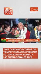 Iván Arias presentó oficialmente su candidatura para las elecciones subnacionales 2026