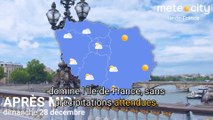 Bulletin météo Île-de-France du dimanche 28 décembre 2025