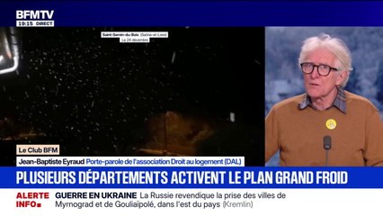 Grand froid: "Il y a toujours plus de sans-abris dans les rues [...] 350.000 personnes sont sans domicile", déplore Jean-Baptiste Eyraud, porte-parole de l'association Droit au logement