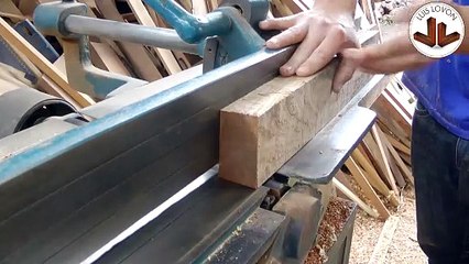 COMO SE USA LA CEPILLADORA O GARLOPA DE CARPINTERIA DE MADERA MAS LA FABRICACION DE AYUDANTES DE MADERA PARA CEPILLAR DE UNA FORMA CORRECTA MUY FACIL Y CASERA - LUIS LOVON