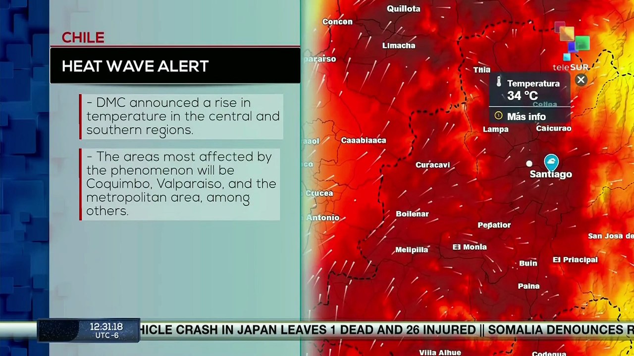 Chile | Heat wave alert