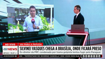 Silvinei Vasques chega a Brasília e deve permanecer preso na Papuda após tentativa de fuga