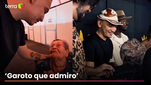 João Gomes registra encontro com fã de 98 anos