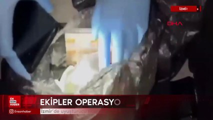 İzmir’de uyuşturucu ticareti yapan baba-oğul gözaltında