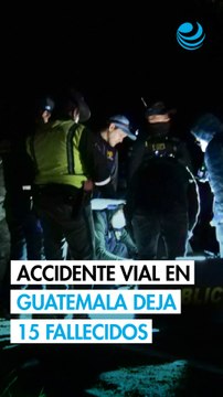 Al menos 15 muertos tras caer autobús en un barranco en Guatemala