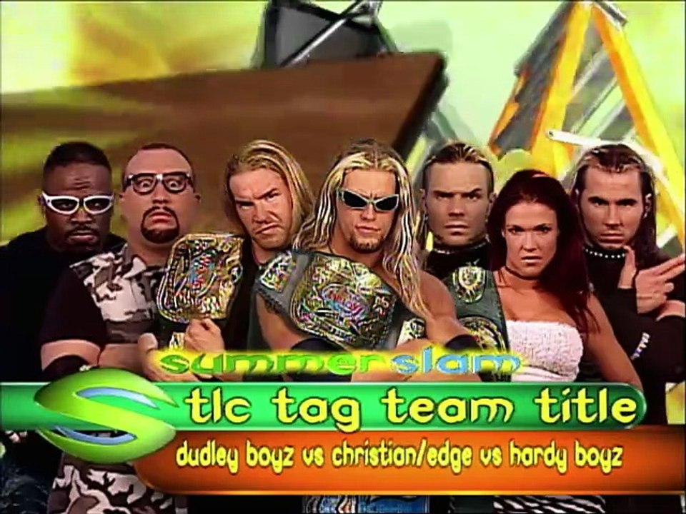 The Dudley Boyz vs. The Hardy Boyz vs. Edge & Christian - WWF Summerslam (08/27/00)