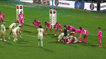 TOP 14 - Essai de Lucas PAULOS (AB) - Aviron Bayonnais - Stade Français Paris
