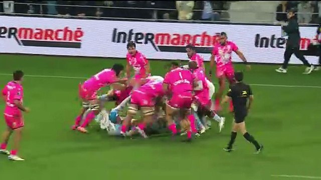 TOP 14 - Essai de Cheikh TIBERGHIEN (AB) - Aviron Bayonnais - Stade Français Paris