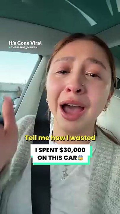 She instantly regretted her $30,000 purchase 😳