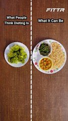 What people think dieting is Vs what it can be! #fitness #health #diet