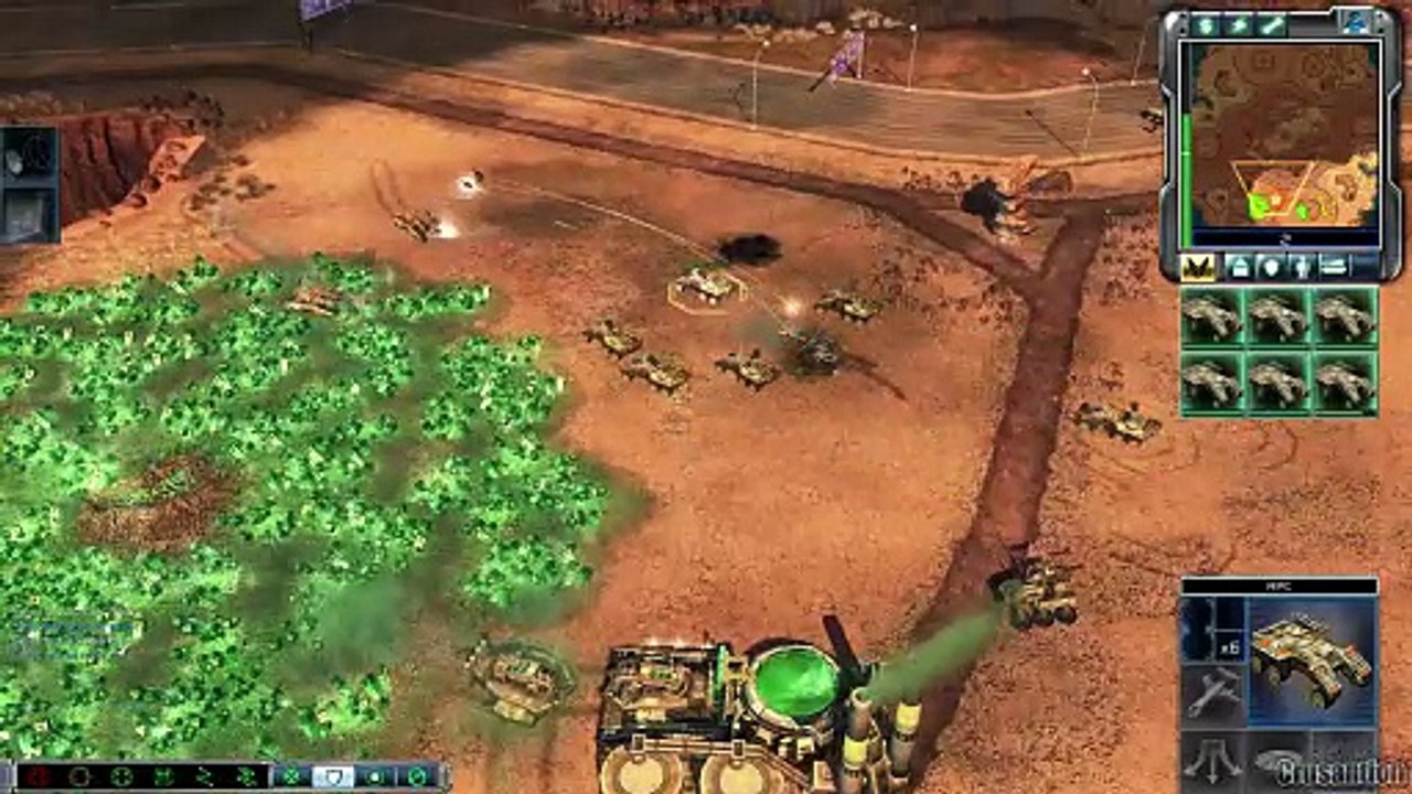 CNC 3 Kane's Wrath GDI vs Brutal AI - Rusher (GDI)