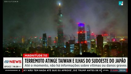 Terremoto de magnitude 7.0 atinge Taiwan e ilhas do sudeste do Japão