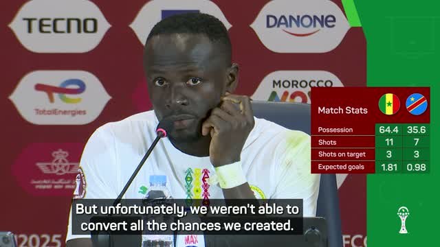 Mane bemoans missed chances as Senegal draw with DR Congo