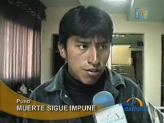 MUERTE SIGUE IMPUNE - PUNO