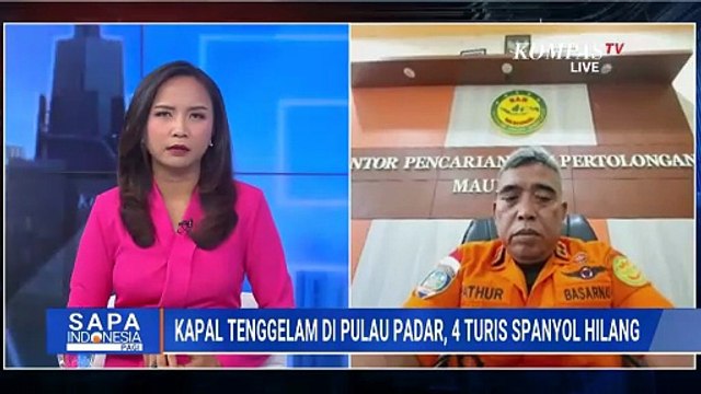 [FULL] Tim SAR Ungkap Kronologi Kapal Tenggelam di Pulau Padar, 4 Turis Spanyol Masih Hilang