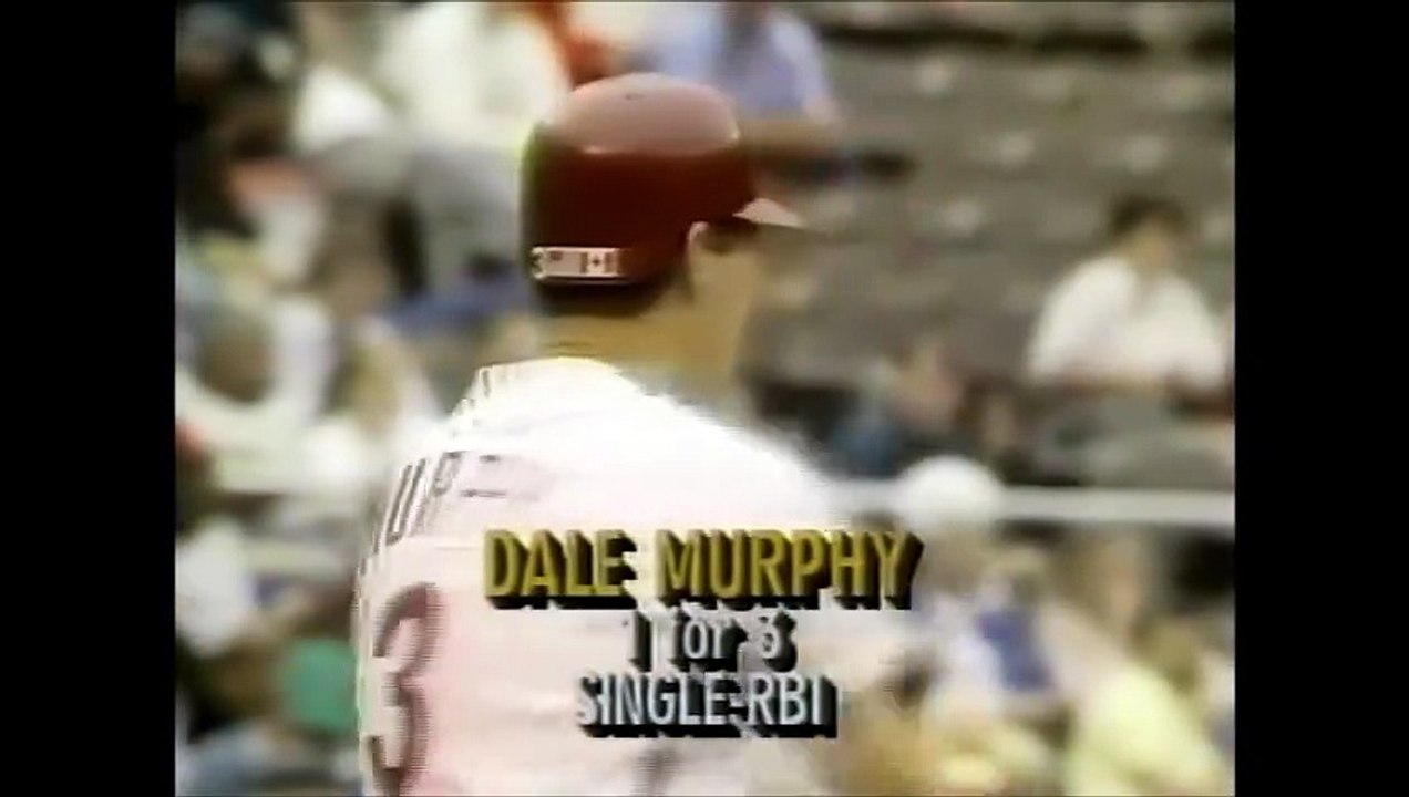 Tom Glavine is ejected after throwing 4 pitches at Dale Murphy (6/19/91)