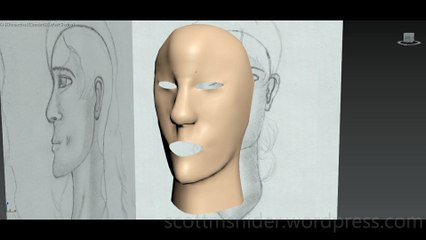 Flame: 3DS MAX Practice Polygon Modeling Head Model Video #40 (12-27-2025)