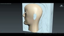 Flame: 3DS MAX Practice Polygon Modeling Head Model Video #44 (12-27-2025)