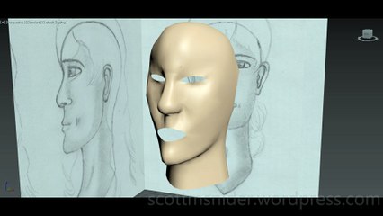 Flame: 3DS MAX Practice Polygon Modeling Head Model Video #49 (12-27-2025)