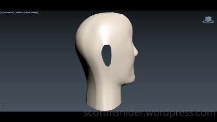 Flame: 3DS MAX Practice Polygon Modeling Head Model Video #51 (12-27-2025)