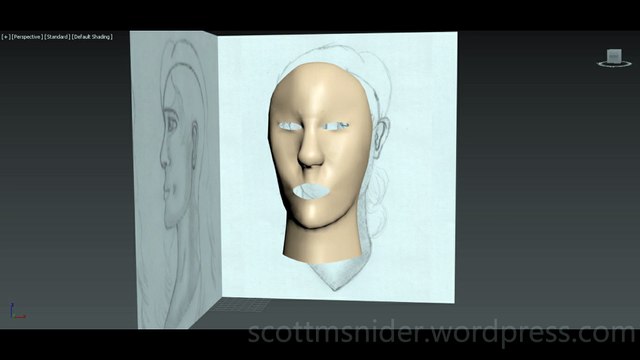 Flame: 3DS MAX Practice Polygon Modeling Head Model Video #52 (12-27-2025)