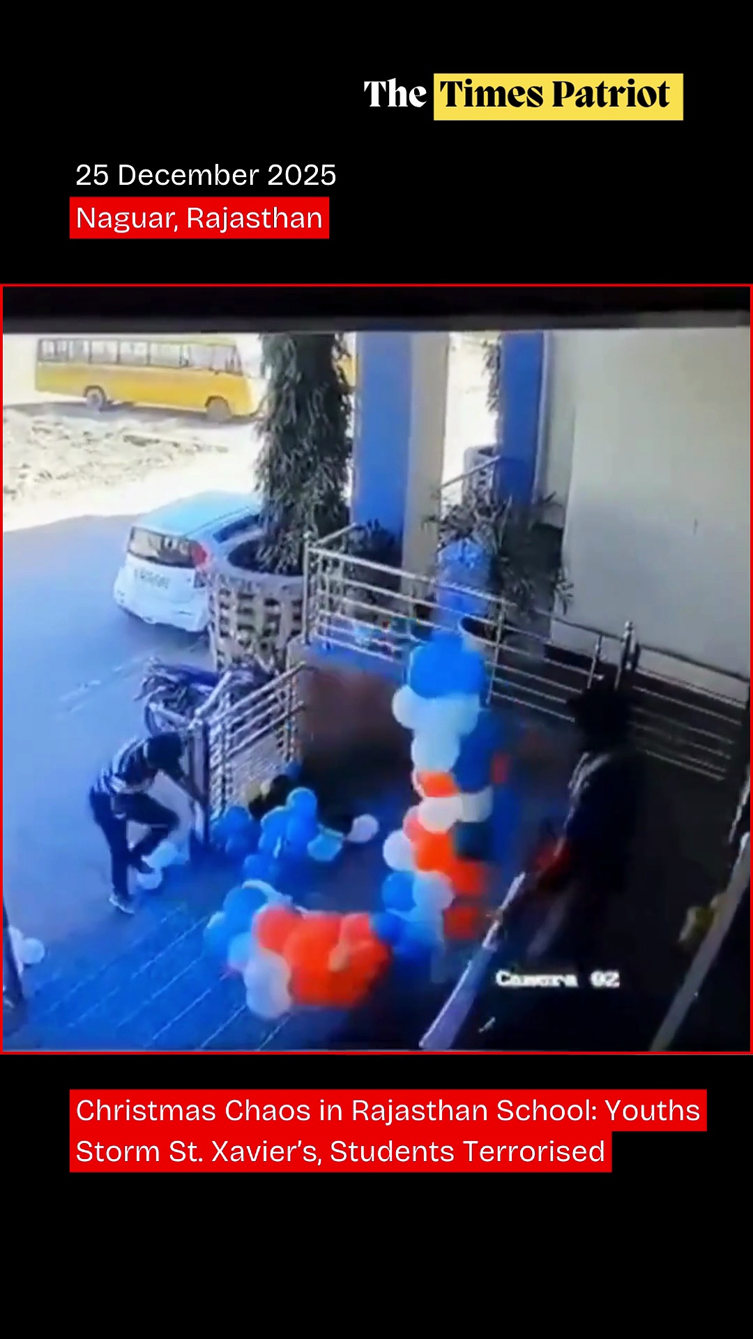 Christmas Chaos in Rajasthan School: Youths Storm St. Xavier’s, Students Terrorised