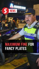 Fancy number plates can get you into trouble – maximum RM10,000 fine