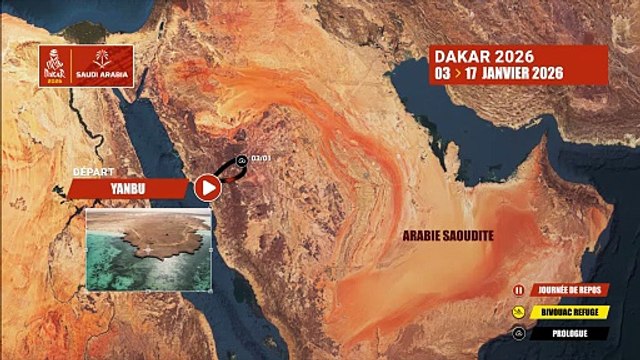 Le parcours du Dakar 2026 - Rallye raid - Dakar