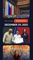Today’s headlines: Anti-dynasty law, 2026 budget, Alex Eala | The wRap | December 29, 2025