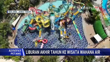 Libur Natal dan Tahun Baru,Warga Padati Wisata Wahana Air di Malang | KOMPAS PETANG
