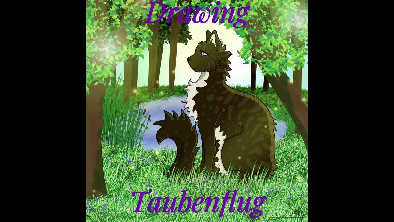 Zeichnung von Taubenflug