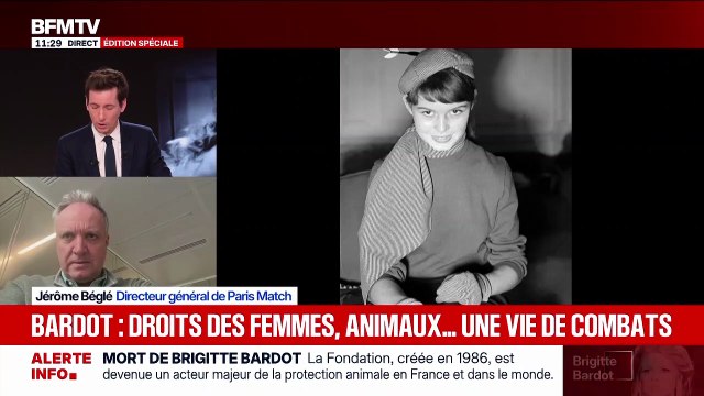 Wendy Bouchard témoigne sur les derniers jours de Brigitte Bardot, ce dimanche 28 décembre 2025 sur BFMTV .