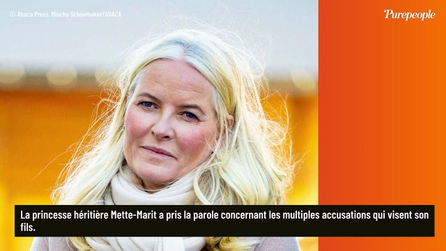 Son fils dans la tourmente, avant le procès, la princesse Mette-Marit de Norvège prend la parole