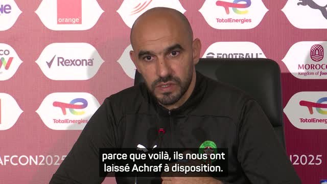Maroc - Regragui remercie le PSG pour la gestion du cas Hakimi