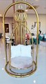 ✨Royal Golden Swing Chair | Modern Luxury Jhula for Living Room & Lounge #shorts #steel #swing #chair