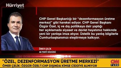 AK Parti Sözcüsü Ömer Çelik'ten Özgür Özel'e tepki