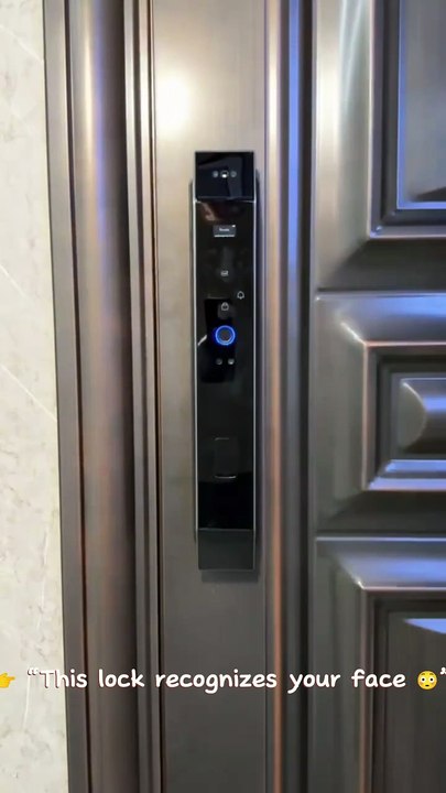 This smart lock uses face recognition 😳 Camera + video call for full control 🔐 🔥 58% OFF – limited time Follow for smart home deals