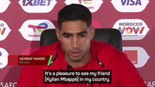 Hakimi delighted to see Mbappe cheering Morocco at AFCON