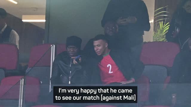 Hakimi delighted to see Mbappe cheering Morocco at AFCON